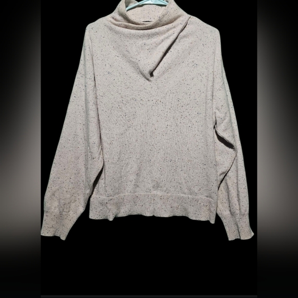 Pure Amici 100% Cashmere Elegant Cream Sweater EUC 25 PTP Large - Picture 1 of 3